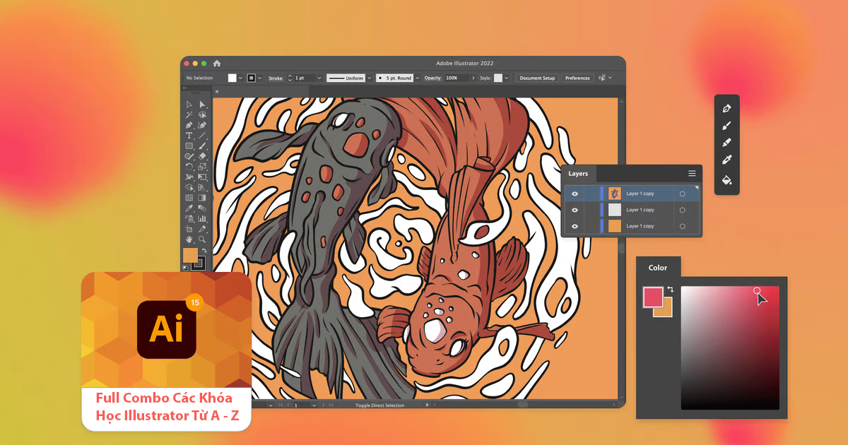 Bạn đam mê thiết kế đồ họa và muốn nâng cao kỹ năng của mình? Khóa học Illustrator sẽ giúp bạn thỏa mãn đam mê này với những kiến thức từ cơ bản đến nâng cao. Hãy gia nhập cộng đồng designer và trở thành một chuyên gia vẽ vector!